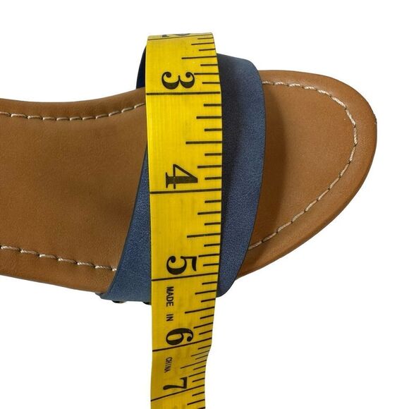 MADDEN GIRL Blue Women's Liftt Heeled Sandals Size 6.5 - Picture 11 of 17